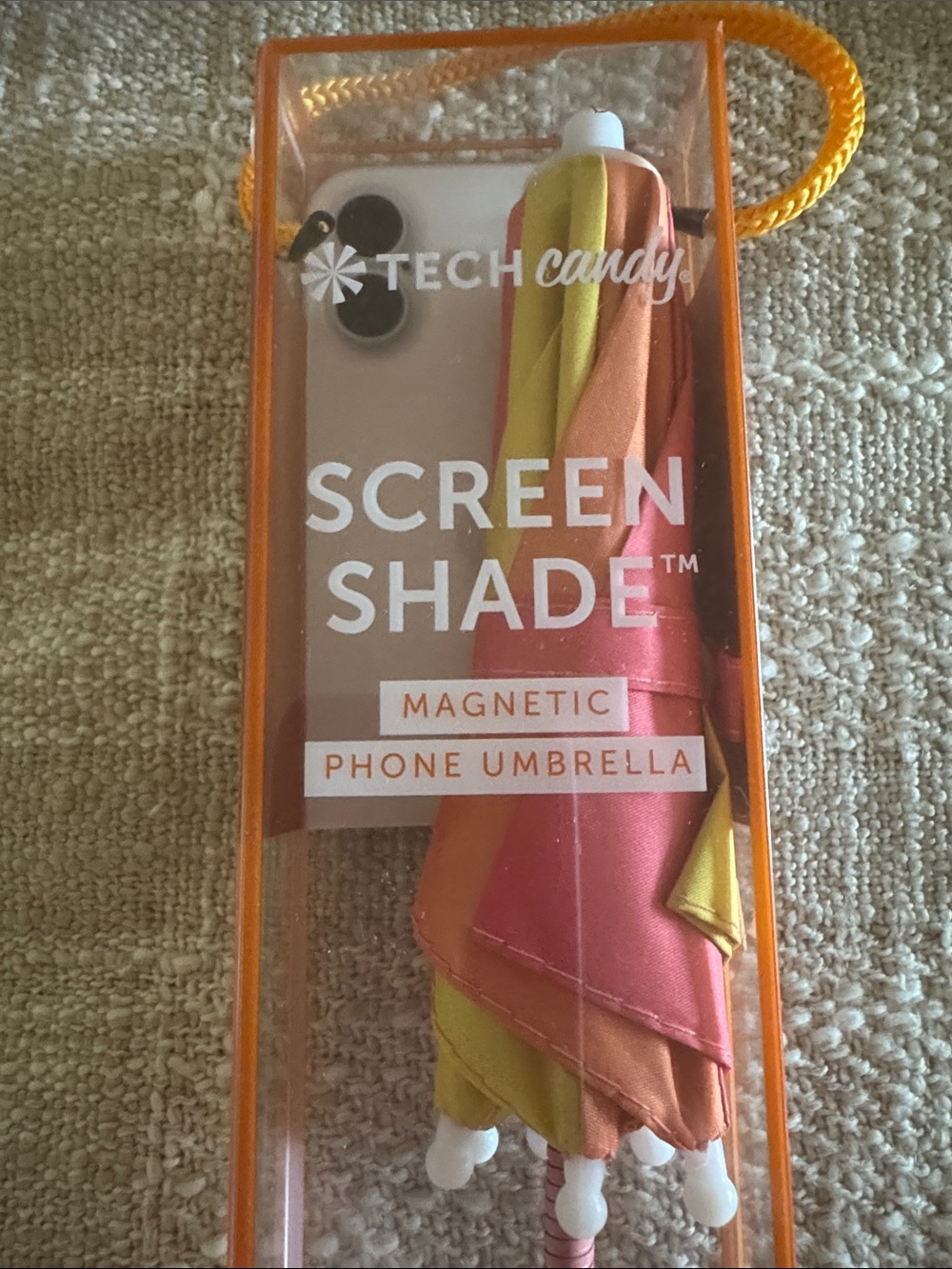 Tech Candy Screen Shade Magnetic Phone Umbrella - Pink & Yellow